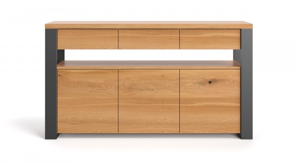 Sideboard in 180x100x50cm Eiche - loftoptik