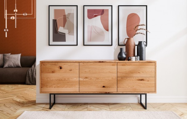 Sideboard aus Erle in 180 x 75 x 40 cm modern