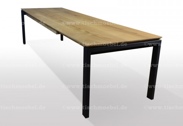 ⚠️ Esstisch Wildeiche 200cm | U-Profil on sale schwarz | FSC Siegel ⚠️